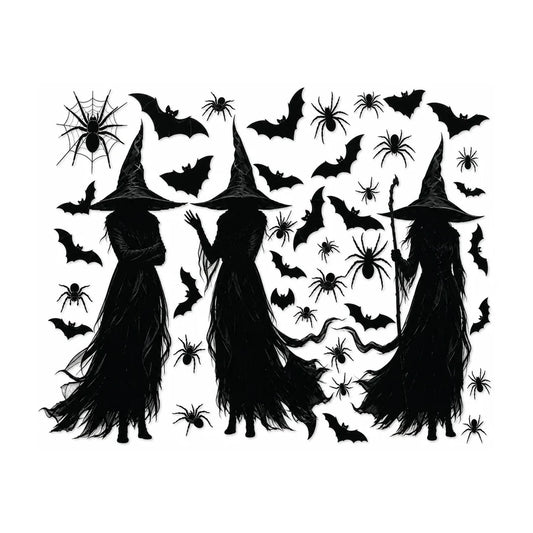 Nightfell Witch Window Silhouettes