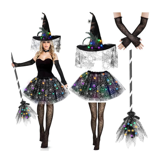 Dreadmoor Light-Up Witch Costume, 5 pieces