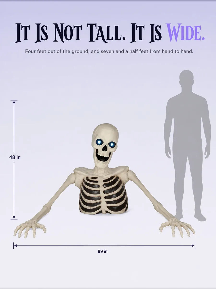 Measurements: 48 in tall, 89 in across