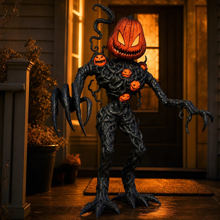 Standing inside a porch entryway