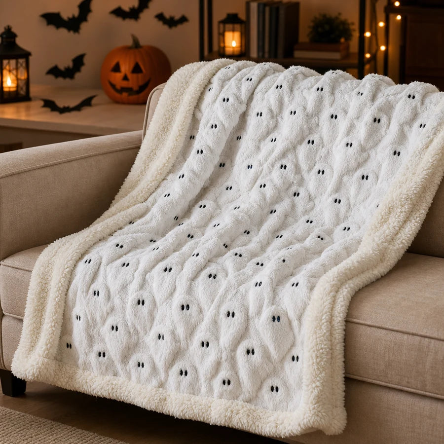 Palewisp Ghost Throw Blanket