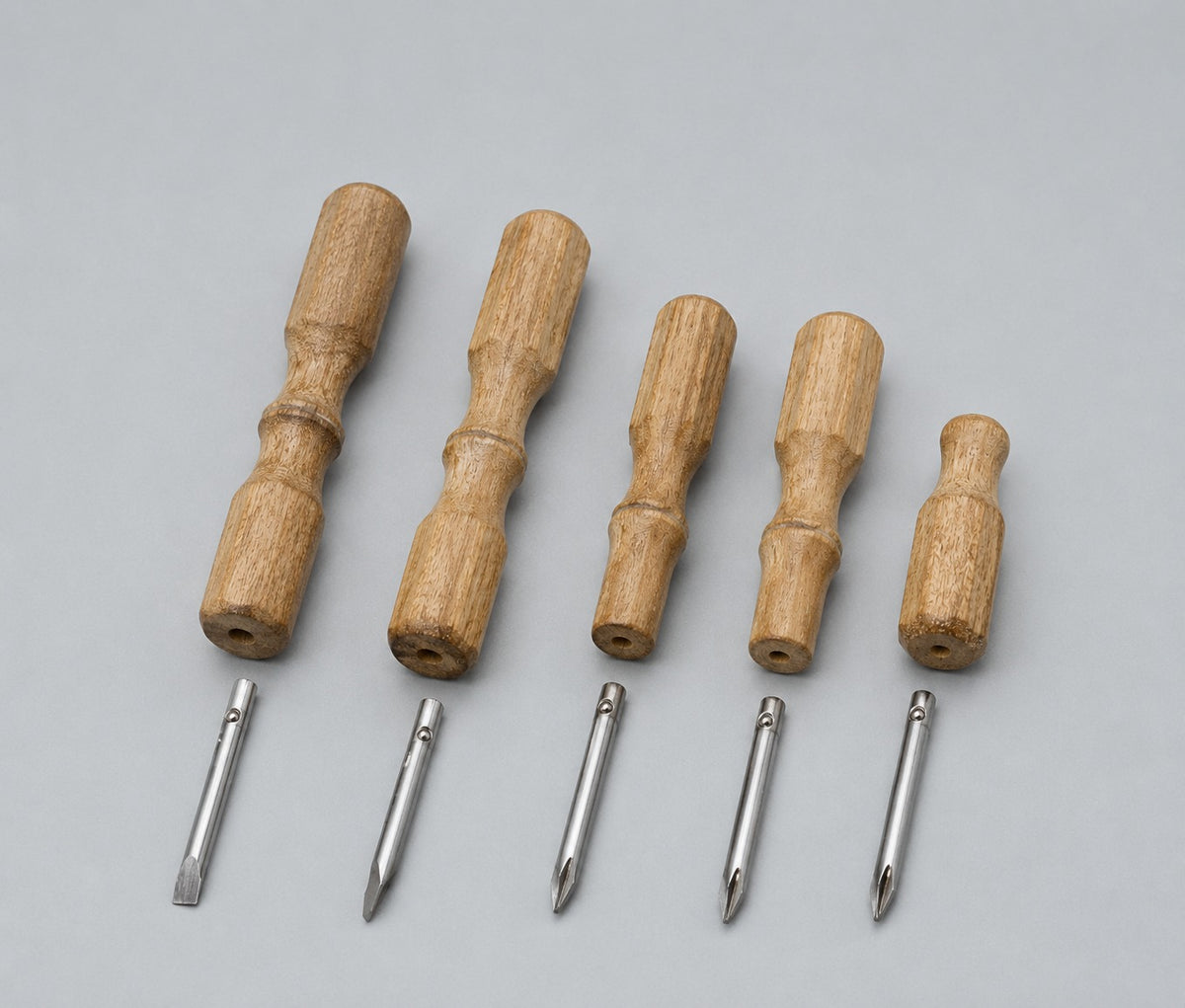 Wooden Handle Screwdriver Set