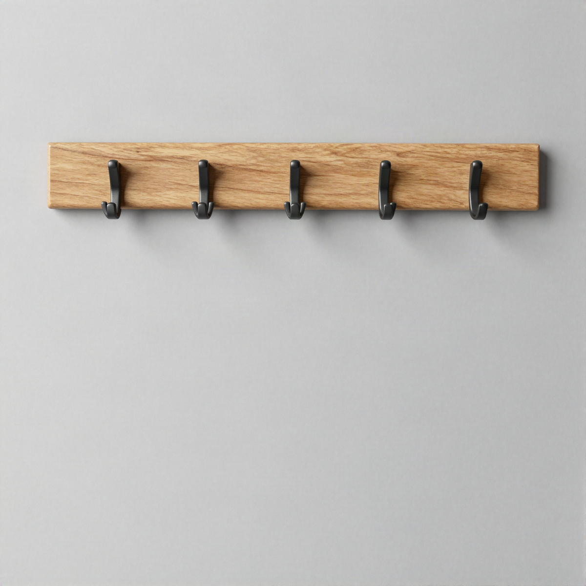 Solid Wood Coat Hook Rail