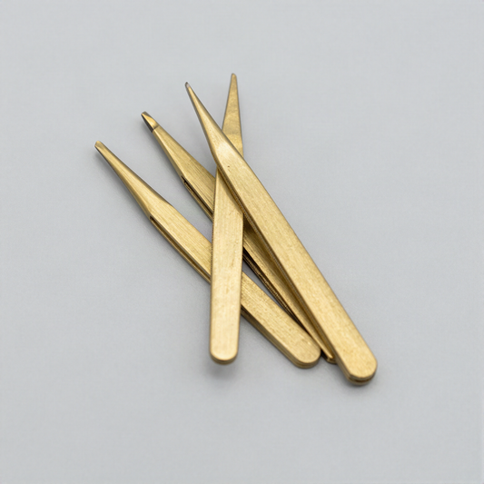 Brass Precision Tweezer Set