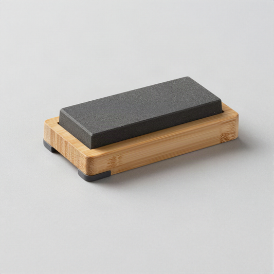 Whetstone Sharpening Set with Bamboo Base