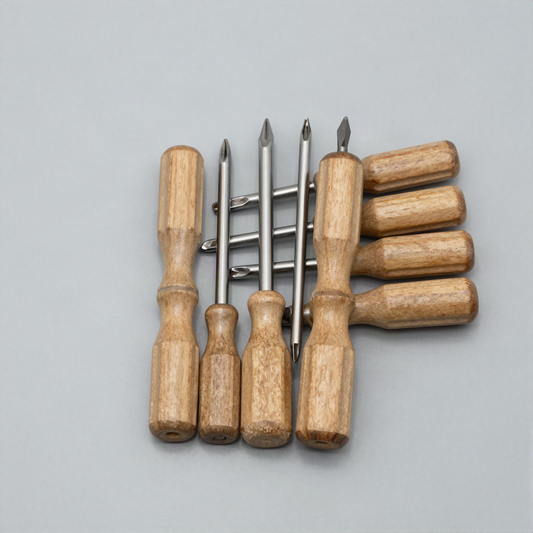 Wooden Handle Screwdriver Set